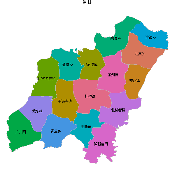 景县乡镇地图JSON数据火星坐标系(gcj02).json