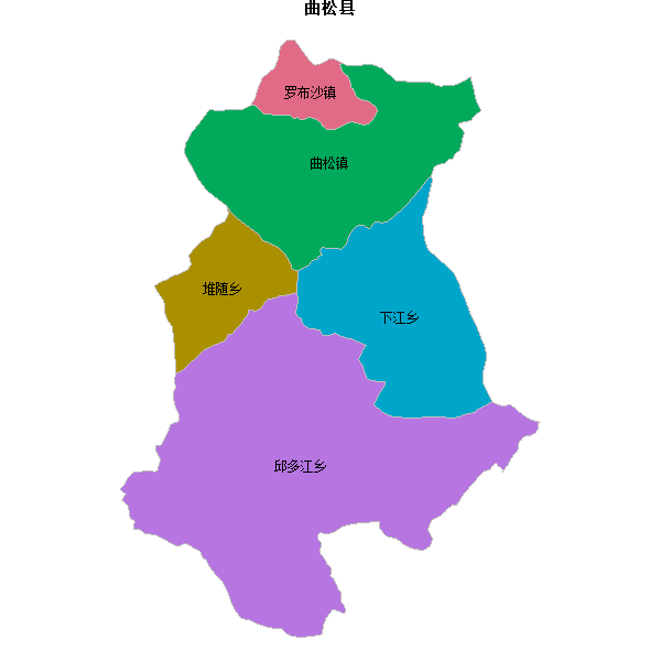 曲松县乡镇地图JSON数据火星坐标系(gcj02).json