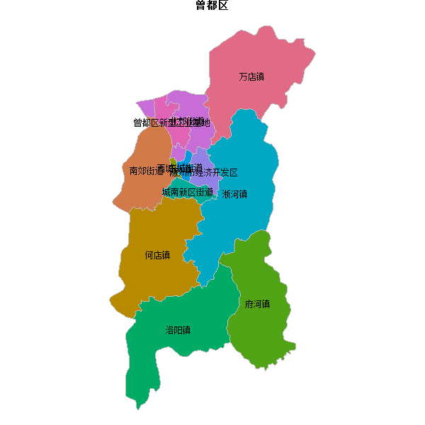曾都区乡镇地图JSON数据火星坐标系(gcj02).json