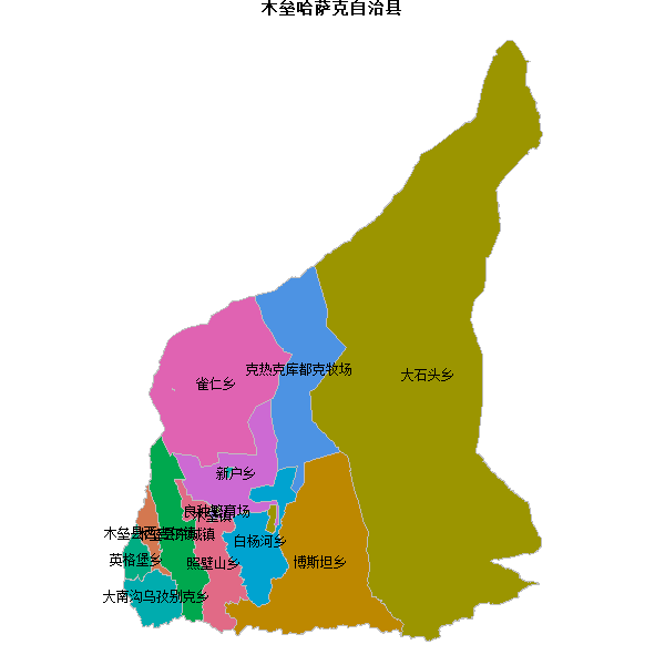 木垒哈萨克自治县乡镇地图JSON数据百度坐标系(bd09).json
