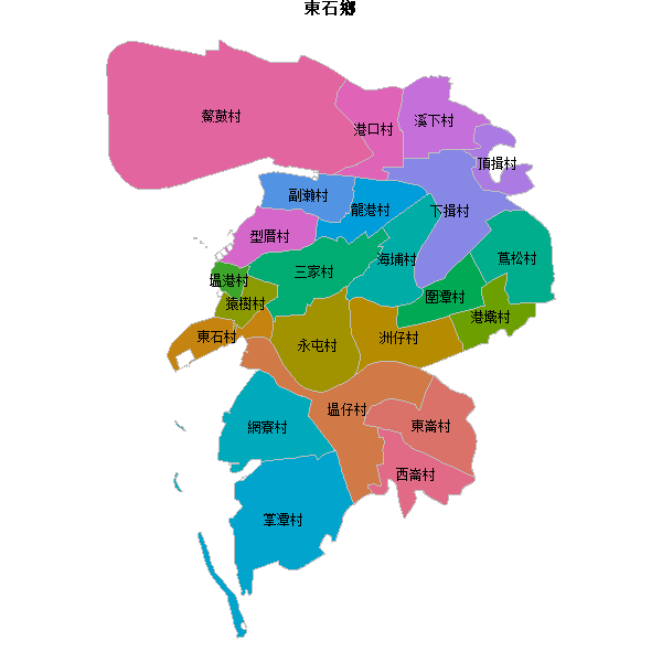 東石鄉乡镇地图JSON数据火星坐标系(gcj02).json
