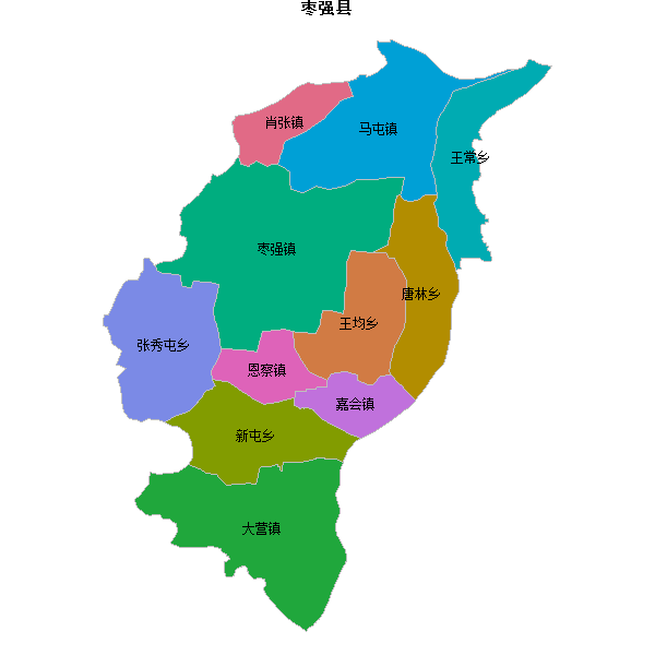 枣强县乡镇地图JSON数据火星坐标系(gcj02).json