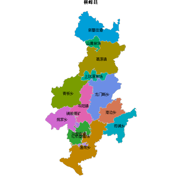横峰县乡镇地图JSON数据百度坐标系(bd09).json