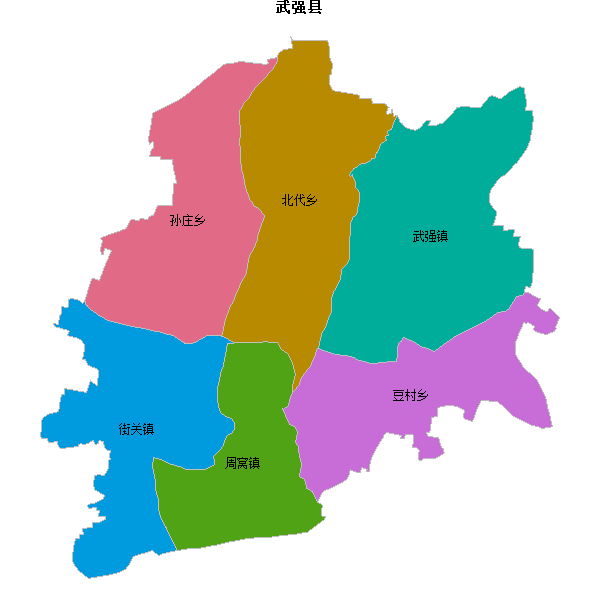 武强县乡镇地图JSON数据百度坐标系(bd09).json
