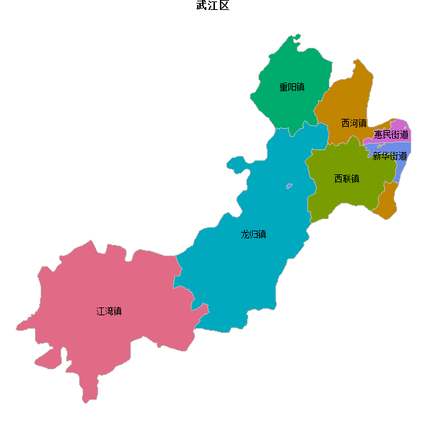 武江区乡镇地图JSON数据百度坐标系(bd09).json