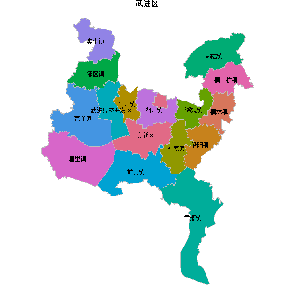 武进区乡镇地图JSON数据火星坐标系(gcj02).json
