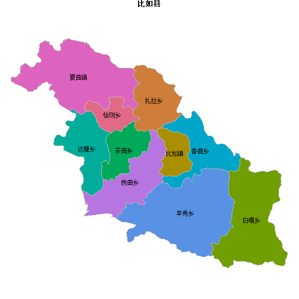 比如县乡镇地图JSON数据火星坐标系(gcj02).json