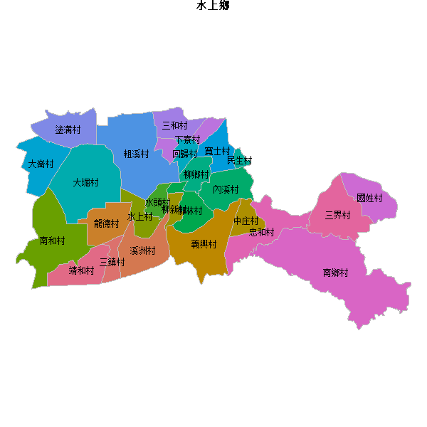 水上鄉乡镇地图JSON数据百度坐标系(bd09).json
