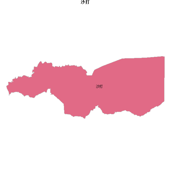沙打乡镇地图JSON数据火星坐标系(gcj02).json