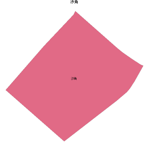 沙角乡镇地图shp数据百度坐标系(bd09).shp