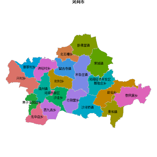 河间市乡镇地图JSON数据火星坐标系(gcj02).json