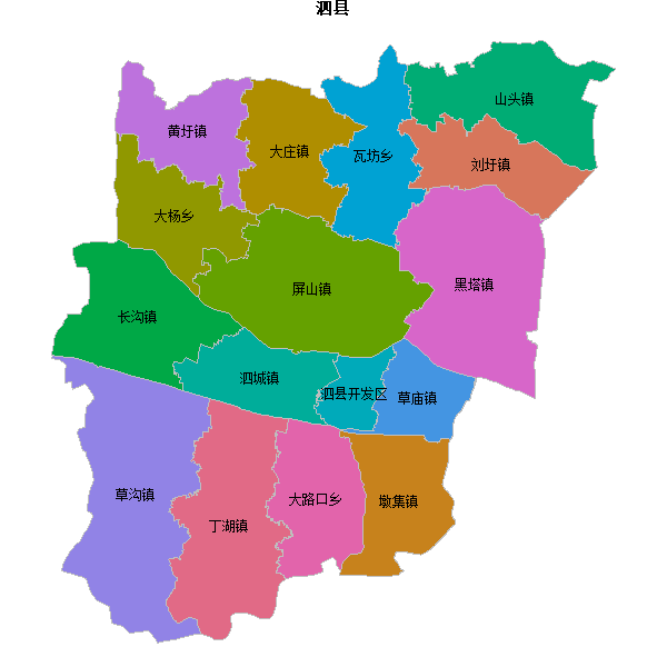 泗县乡镇地图JSON数据火星坐标系(gcj02).json