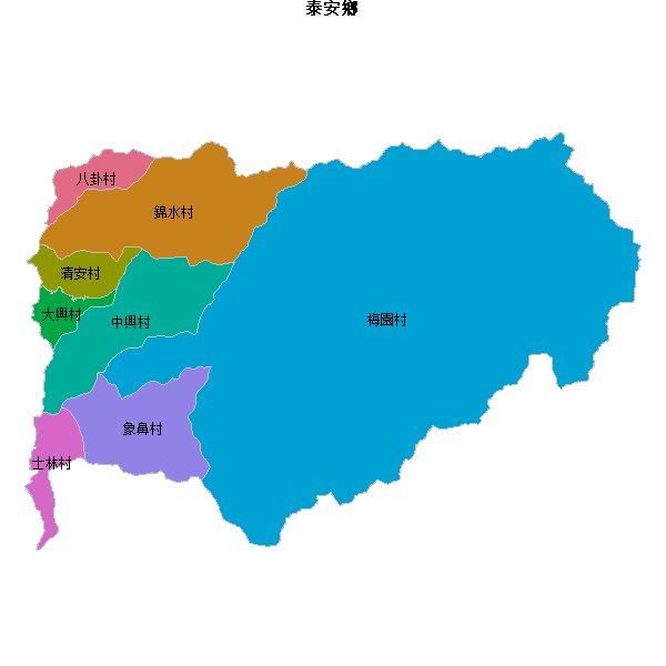 泰安鄉乡镇地图JSON数据百度坐标系(bd09).json