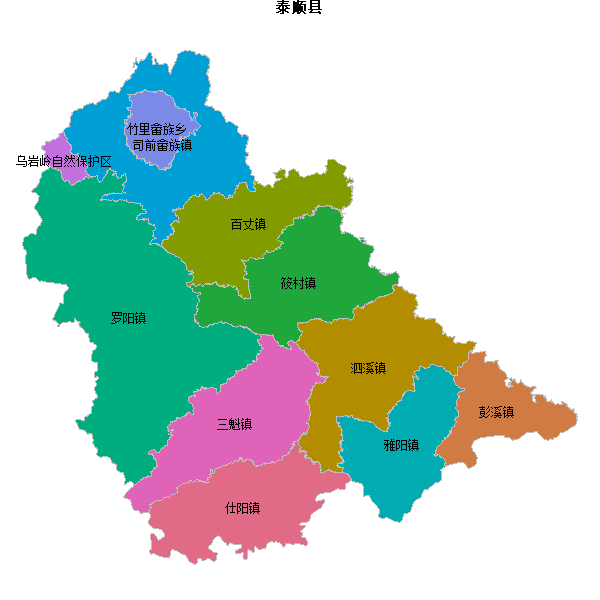 泰顺县乡镇地图JSON数据百度坐标系(bd09).json