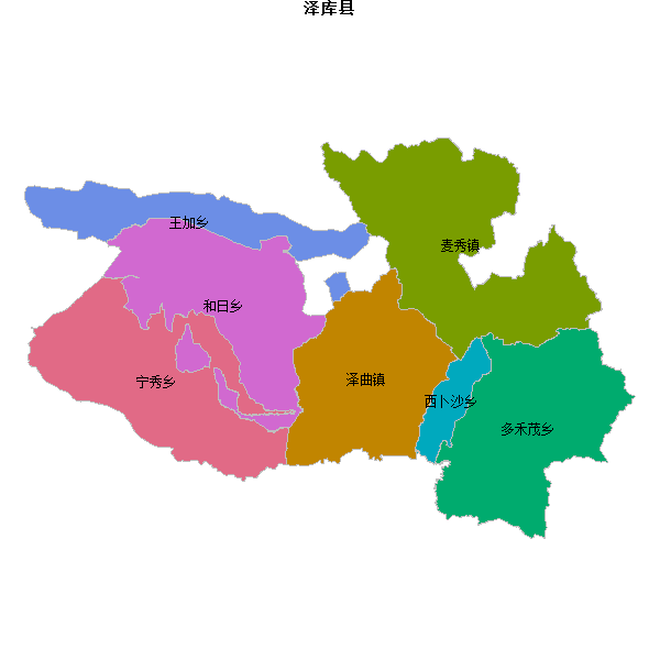 泽库县乡镇地图JSON数据火星坐标系(gcj02).json