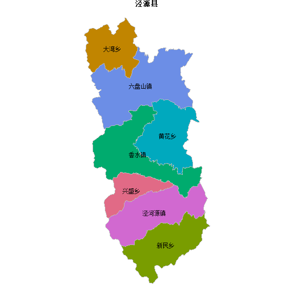 泾源县乡镇地图JSON数据火星坐标系(gcj02).json