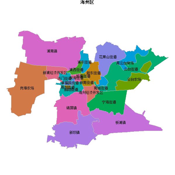 海州区乡镇地图JSON数据火星坐标系(gcj02).json