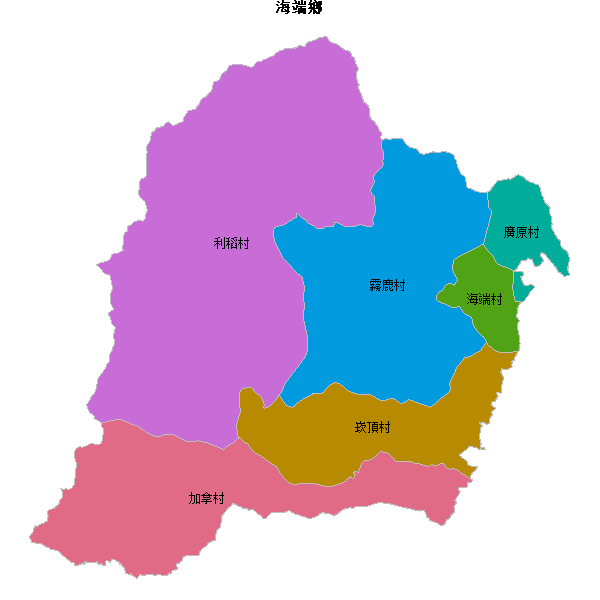 海端鄉乡镇地图JSON数据火星坐标系(gcj02).json