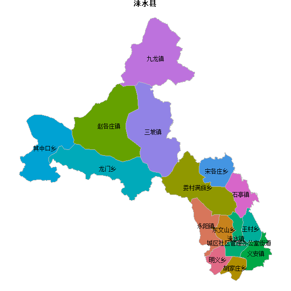 涞水县乡镇地图JSON数据百度坐标系(bd09).json