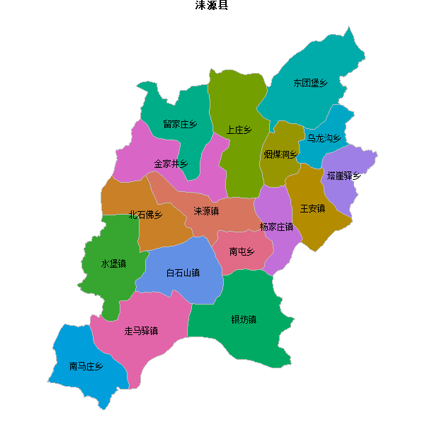 涞源县乡镇地图JSON数据火星坐标系(gcj02).json