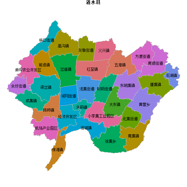 涟水县乡镇地图JSON数据百度坐标系(bd09).json