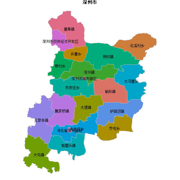 深州市乡镇地图JSON数据百度坐标系(bd09).json