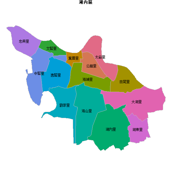 湖內區乡镇地图JSON数据火星坐标系(gcj02).json
