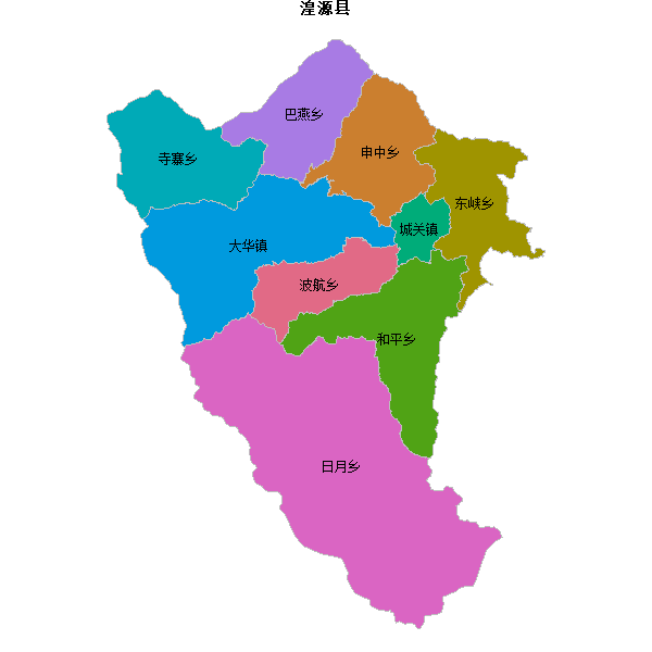 湟源县乡镇地图JSON数据百度坐标系(bd09).json