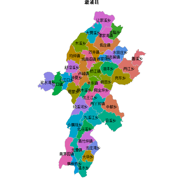 溆浦县乡镇地图JSON数据百度坐标系(bd09).json