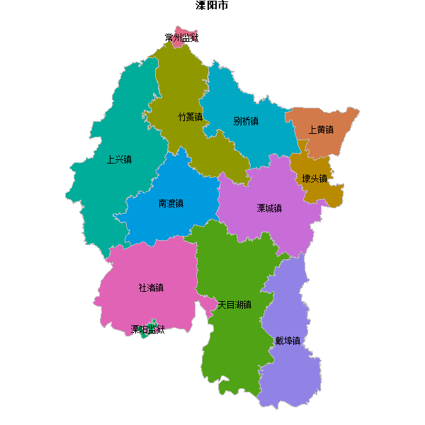 溧阳市乡镇地图JSON数据火星坐标系(gcj02).json