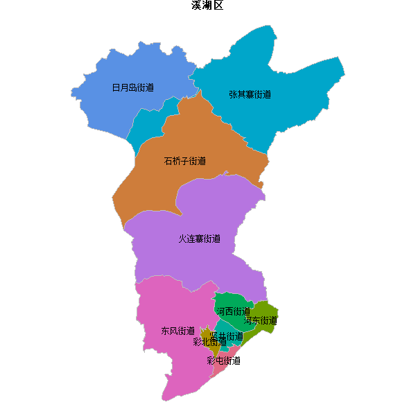 溪湖区乡镇地图JSON数据火星坐标系(gcj02).json