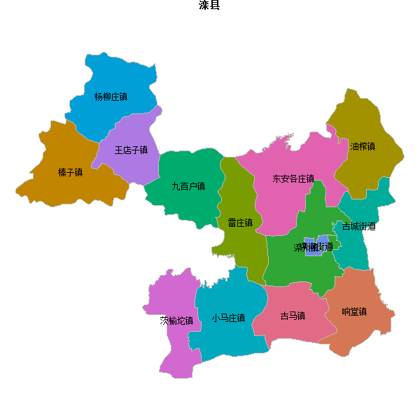 滦县乡镇地图JSON数据火星坐标系(gcj02).json
