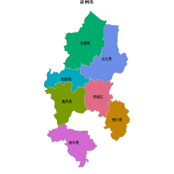 滨州市地图JSON数据火星坐标系(gcj02).json