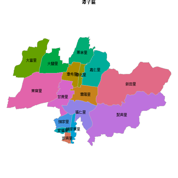 潭子區乡镇地图JSON数据火星坐标系(gcj02).json