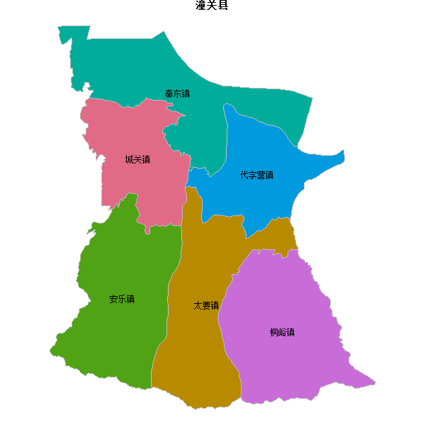 潼关县乡镇地图JSON数据百度坐标系(bd09).json
