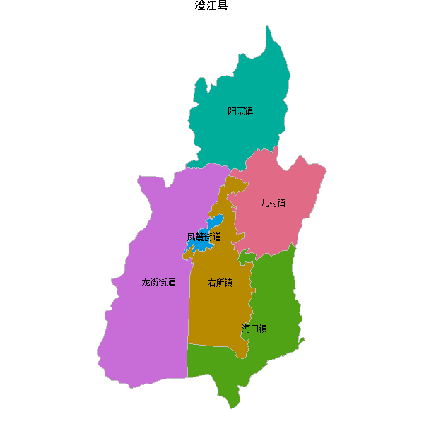 澄江县乡镇地图JSON数据火星坐标系(gcj02).json