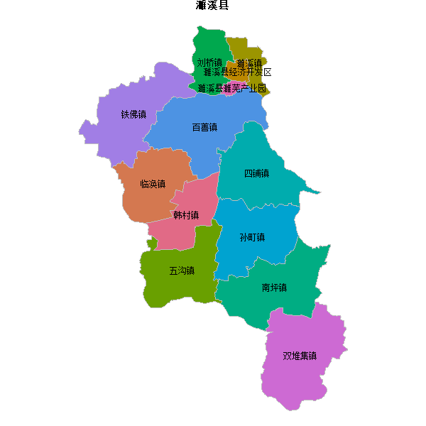 濉溪县乡镇地图JSON数据百度坐标系(bd09).json
