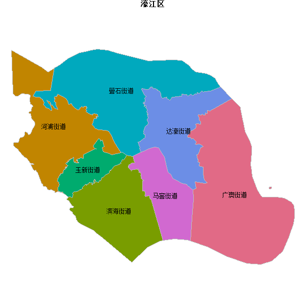 濠江区乡镇地图JSON数据火星坐标系(gcj02).json