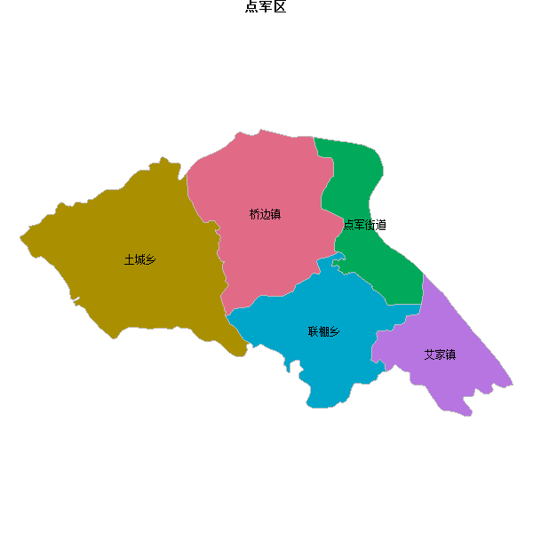 点军区乡镇地图JSON数据百度坐标系(bd09).json