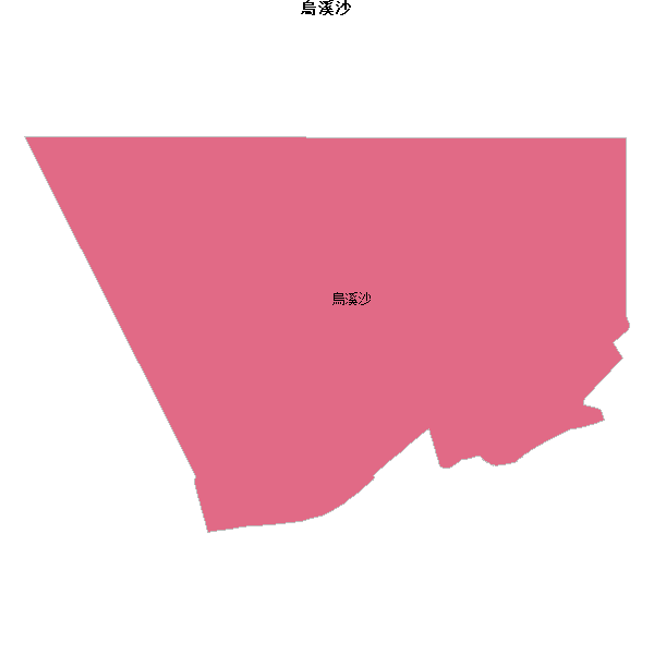 烏溪沙乡镇地图shp数据百度坐标系(bd09).shp
