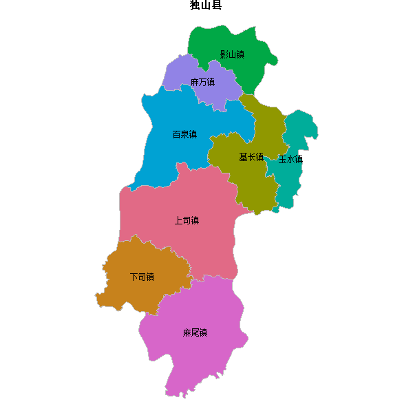 独山县乡镇地图JSON数据火星坐标系(gcj02).json