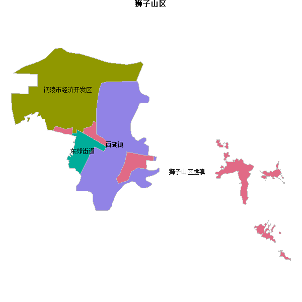 狮子山区乡镇地图JSON数据百度坐标系(bd09).json