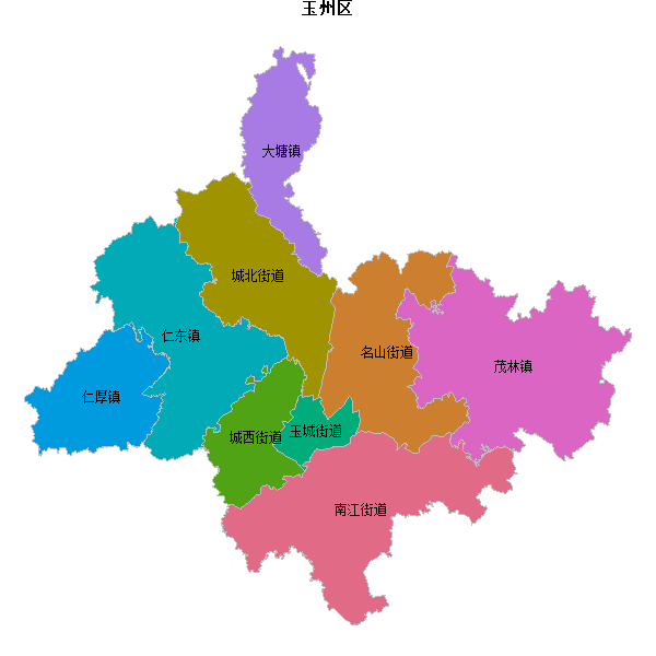 玉州区乡镇地图JSON数据百度坐标系(bd09).json
