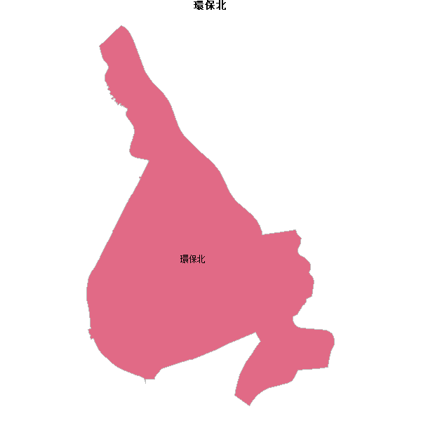 環保北乡镇地图shp数据百度坐标系(bd09).shp