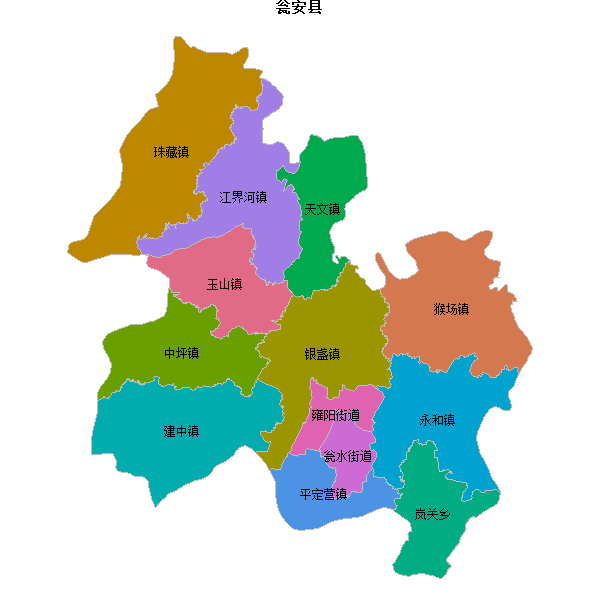 瓮安县乡镇地图JSON数据火星坐标系(gcj02).json