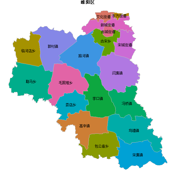 睢阳区乡镇地图shp数据百度坐标系(bd09).shp