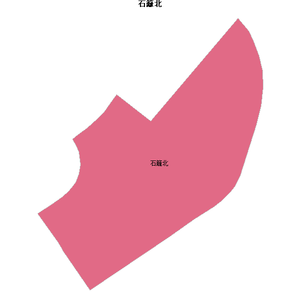 石籬北乡镇地图shp数据百度坐标系(bd09).shp