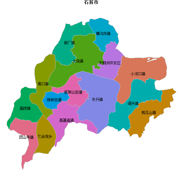 石首市乡镇地图JSON数据百度坐标系(bd09).json