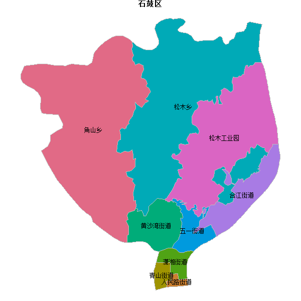 石鼓区乡镇地图shp数据百度坐标系(bd09).shp