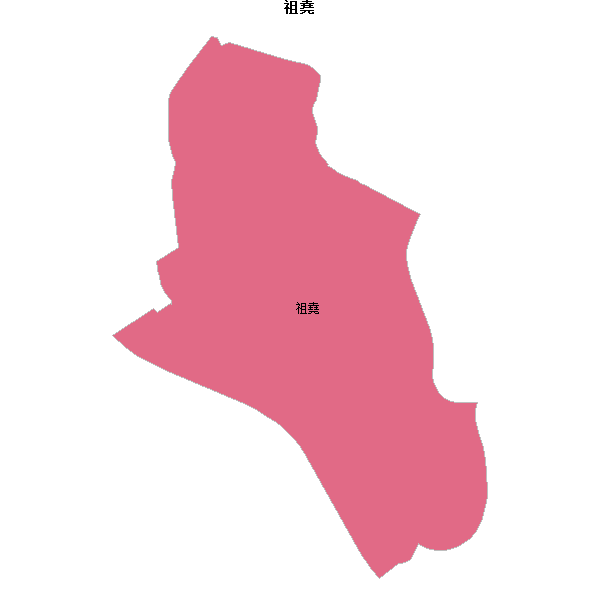 祖堯乡镇地图JSON数据火星坐标系(gcj02).json